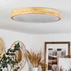 Plafonnier Samaira LED Écru, 1 lumière, Télécommandes