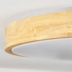 Plafonnier Samaira LED Écru, 1 lumière, Télécommandes