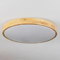 Plafonnier Samaira LED Écru, 1 lumière, Télécommandes