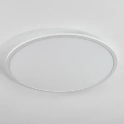 Plafonnier Sani LED Blanc, 1 lumière, Télécommandes, Changeur de couleurs