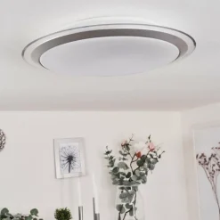 Plafonnier Sapioris LED Argenté, 1 lumière