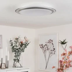 Plafonnier Sapioris LED Argenté, 1 lumière