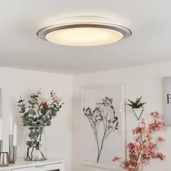 Plafonnier Sapioris LED Argenté, 1 lumière