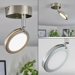 Plafonnier Sarnadinha LED Nickel mat, 1 lumière