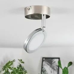 Plafonnier Sarnadinha LED Nickel mat, 1 lumière