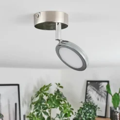 Plafonnier Sarnadinha LED Nickel mat, 1 lumière