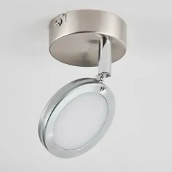 Plafonnier Sarnadinha LED Nickel mat, 1 lumière