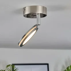 Plafonnier Sarnadinha LED Nickel mat, 1 lumière