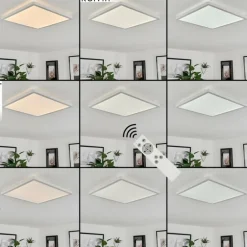 Plafonnier Sasinhosa LED Blanc, 1 lumière, Télécommandes