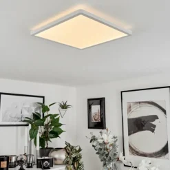 Plafonnier Sasinhosa LED Blanc, 1 lumière, Télécommandes