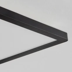 Plafonnier Sasinhosa LED Noir, 1 lumière, Télécommandes