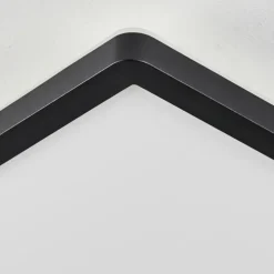 Plafonnier Sasinhosa LED Noir, 1 lumière, Télécommandes