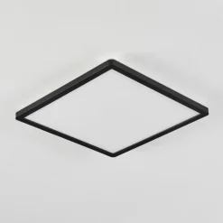 Plafonnier Sasinhosa LED Noir, 1 lumière, Télécommandes