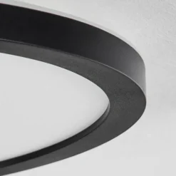 Plafonnier Sasinhosa LED Noir, 1 lumière, Télécommandes