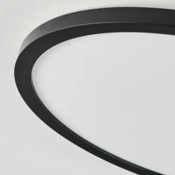 Plafonnier Sasinhosa LED Noir, 1 lumière, Télécommandes