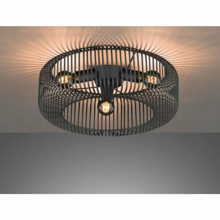 Plafonnier SCHÖNER WOHNEN-Kollektion Cage Noir, 3 lumières
