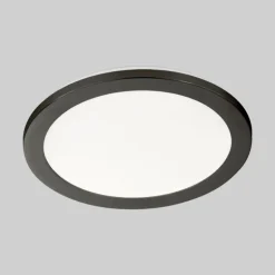 Plafonnier SCHÖNER WOHNEN-Kollektion Flat LED Noir, Blanc, 1 lumière