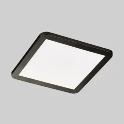 Plafonnier SCHÖNER WOHNEN-Kollektion Flat LED Noir, Blanc, 1 lumière