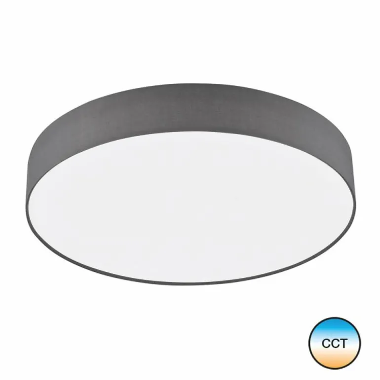 Plafonnier SCHÖNER-WOHNEN-Kollektion Pina LED Blanc, 1 lumière, Télécommandes