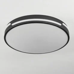 Plafonnier Seewen LED Noir, Blanc, 1 lumière, Télécommandes