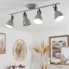 Plafonnier Selki Gris, 4 lumières