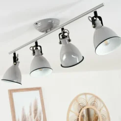 Plafonnier Selki Gris, 4 lumières