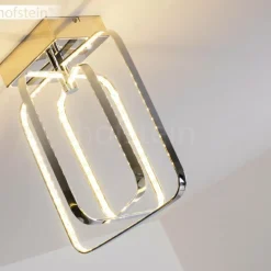 Plafonnier Sepino LED Chrome, 1 lumière