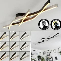 Plafonnier Serlande LED Noir, 1 lumière