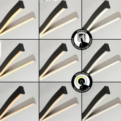 Plafonnier Serlande LED Noir, 1 lumière