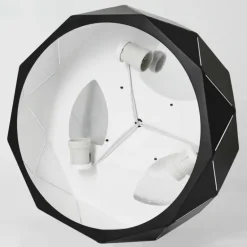 Plafonnier Shouver Noir, Blanc, 3 lumières