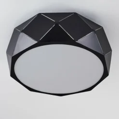 Plafonnier Shouver Noir, Blanc, 3 lumières