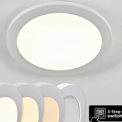 Plafonnier Siguna LED Blanc, 1 lumière
