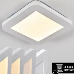 Plafonnier Siguna LED Blanc, 1 lumière