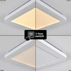 Plafonnier Siguna LED Blanc, 1 lumière