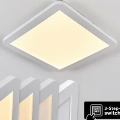 Plafonnier Siguna LED Blanc, 1 lumière