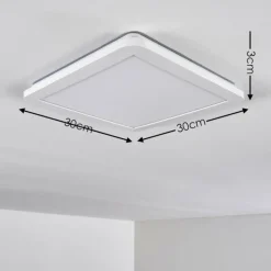 Plafonnier Siguna LED Blanc, 1 lumière