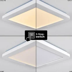 Plafonnier Siguna LED Blanc, 1 lumière