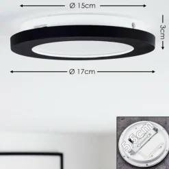 Plafonnier Siguna LED Blanc, 1 lumière