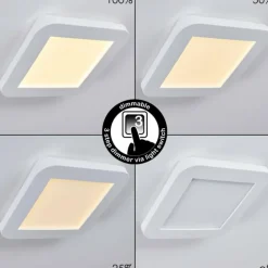Plafonnier Siguna LED Blanc, 1 lumière