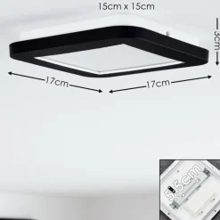 Plafonnier Siguna LED Blanc, 1 lumière