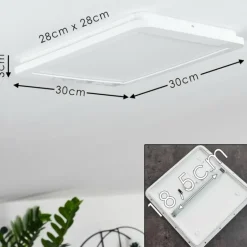 Plafonnier Siguna LED Blanc, 1 lumière