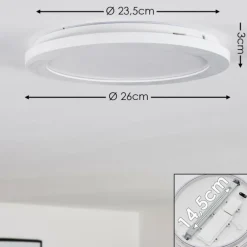 Plafonnier Siguna LED Blanc, 1 lumière