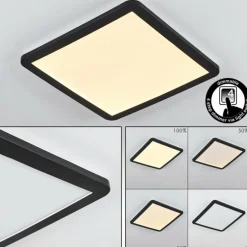 Plafonnier Siguna LED Noir, Blanc, 1 lumière