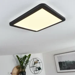 Plafonnier Siguna LED Noir, Blanc, 1 lumière