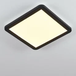 Plafonnier Siguna LED Noir, Blanc, 1 lumière
