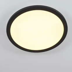 Plafonnier Siguna LED Noir, Blanc, 1 lumière