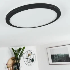 Plafonnier Siguna LED Noir, Blanc, 1 lumière