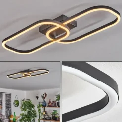 Plafonnier Silla LED Noir, 1 lumière