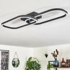 Plafonnier Silla LED Noir, 1 lumière