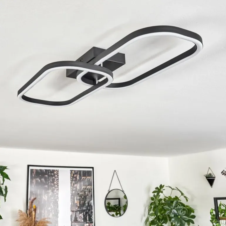 Plafonnier Silla LED Noir, 1 lumière